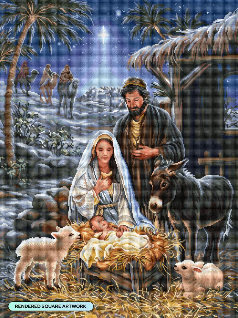 a savior is born diamond art painting 45997101973697