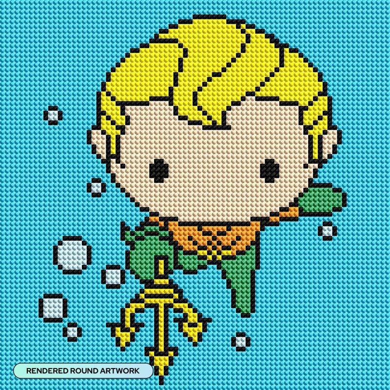 aquaman chibi diamond art painting 34385989370049