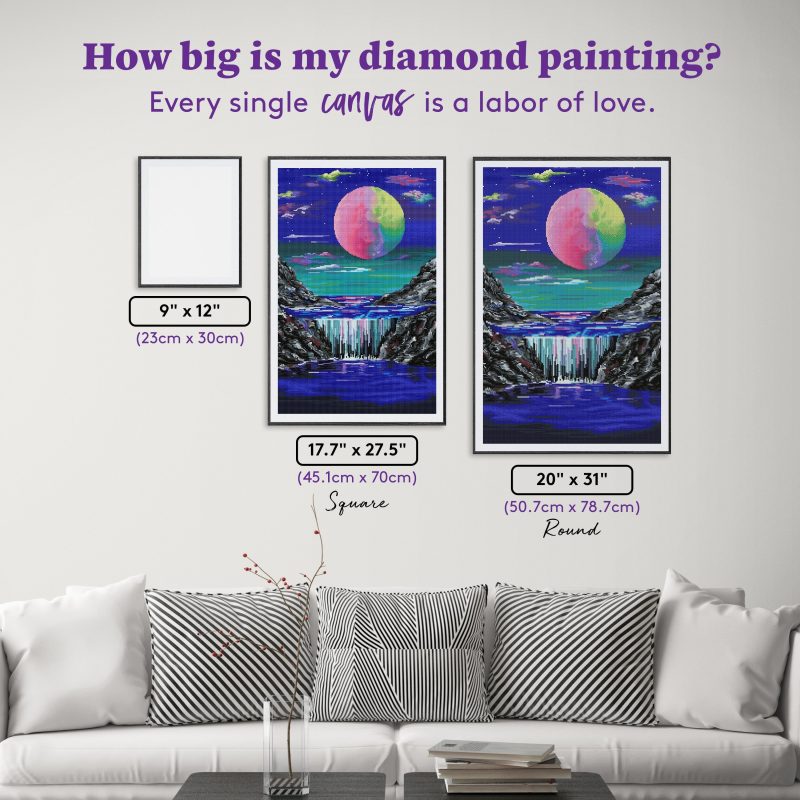 aurora falls diamond art painting 43001056395457