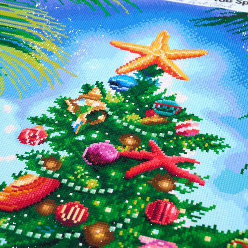 beach christmas tree diamond art painting 45235572048065