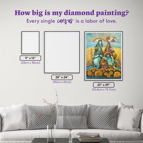 beach gnomes diamond art painting 44834969682113