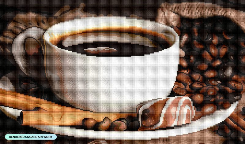 beans and brew diamond art painting 43144989343937