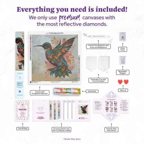 beautiful hummingbird diamond art painting 45358410531009