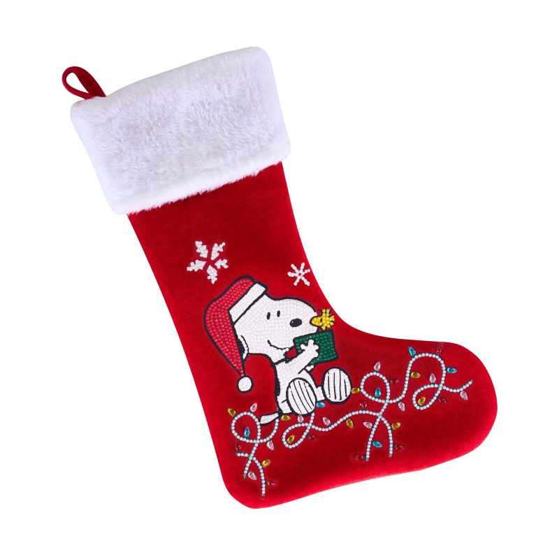 christmas stocking snoopy s gift diamond art painting 46246537724097