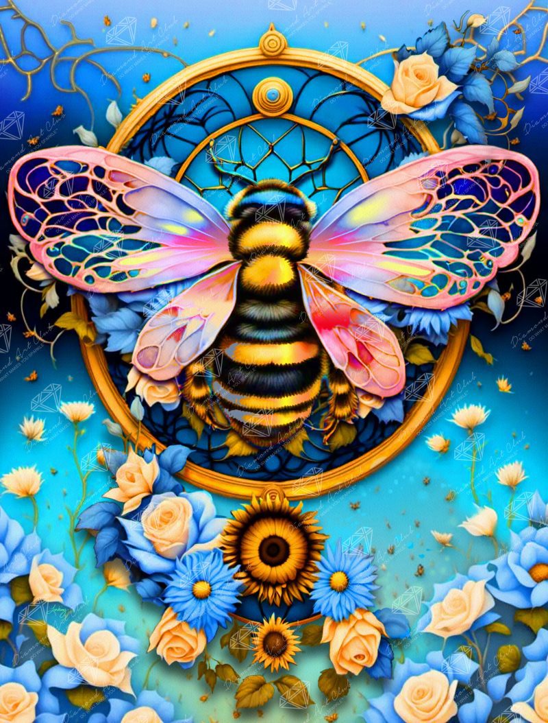 filigree bee diamond art painting 46252862931137