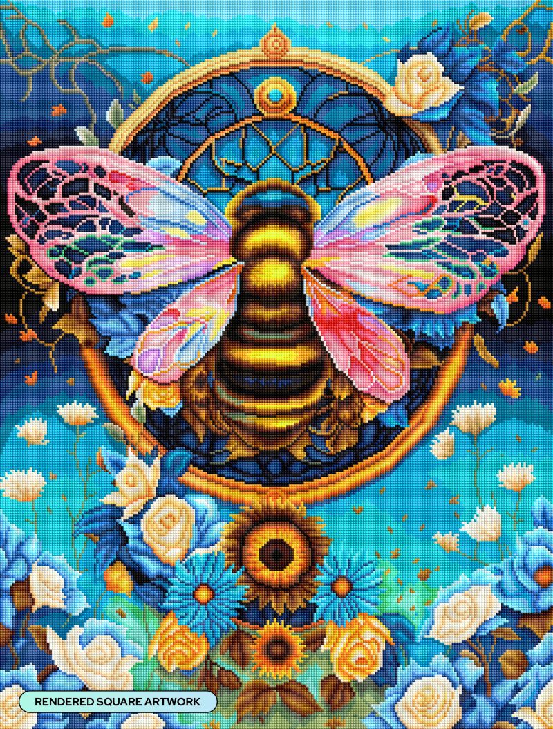 filigree bee diamond art painting 46252862963905