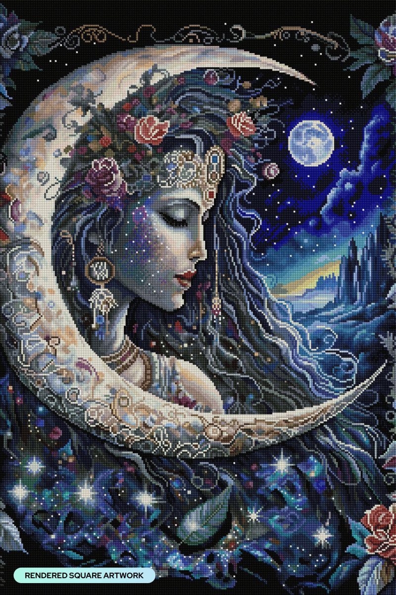 moon goddess diamond art painting 34376591933633