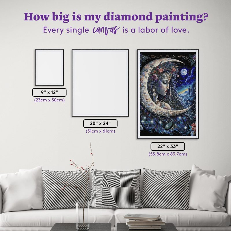 moon goddess diamond art painting 34376592031937