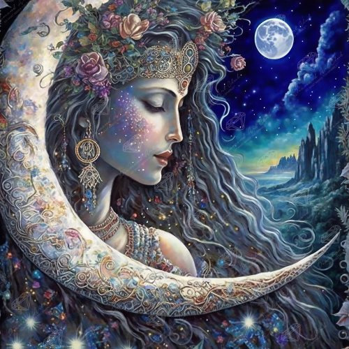 moon goddess diamond art painting 42811342061761