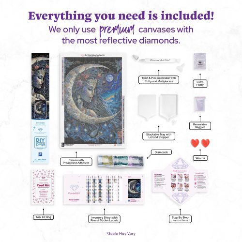 moon goddess diamond art painting 45549941162177