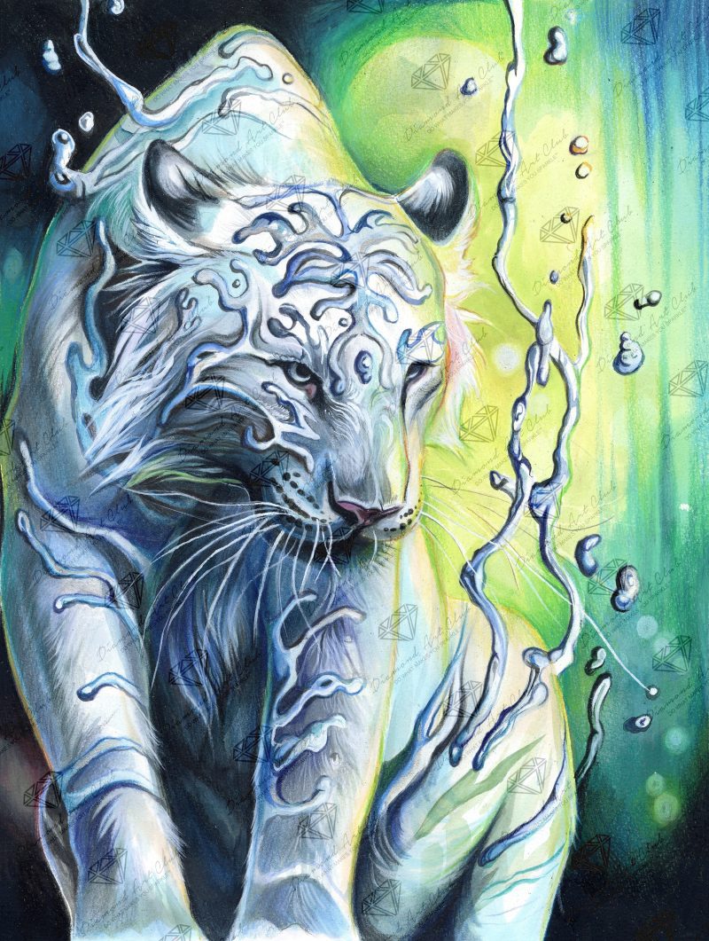 water tiger diamond art painting 43133527982273