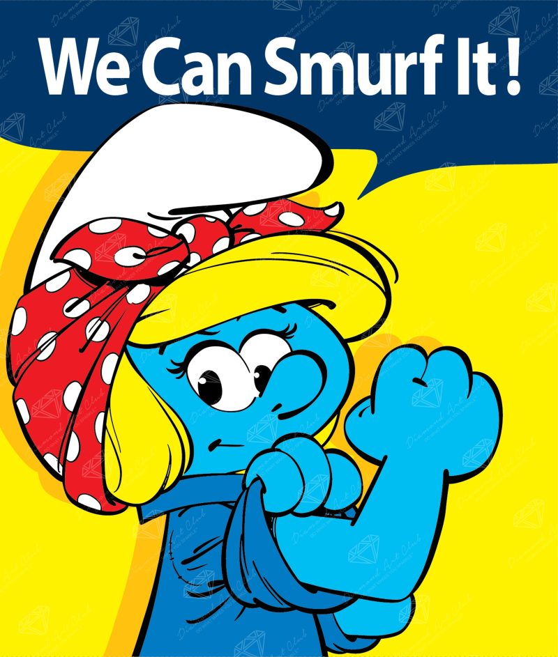 we can smurf it diamond art painting 45279872516289