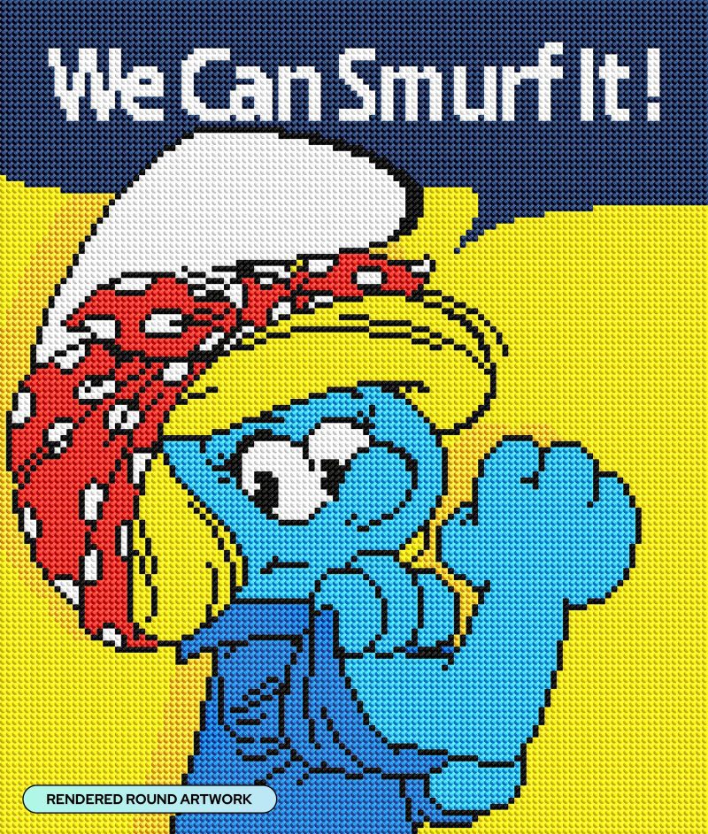 we can smurf it diamond art painting 45279872549057