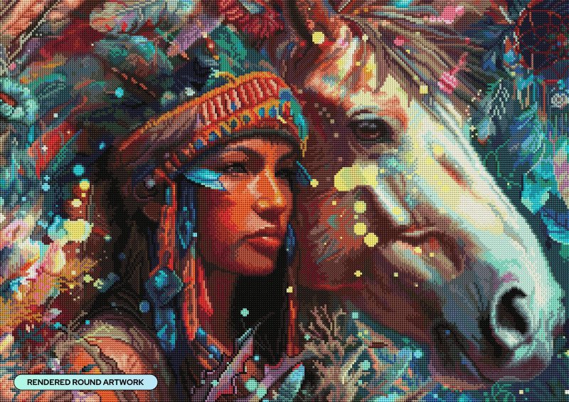 wild spirit diamond art painting 45425938170049