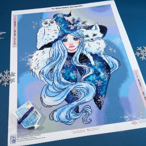 winter familiars diamond art painting 45461939945665