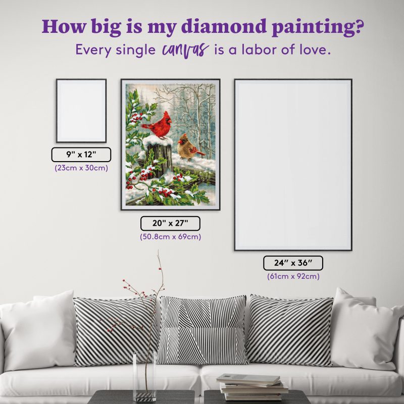 winter visitors diamond art painting 42999584456897