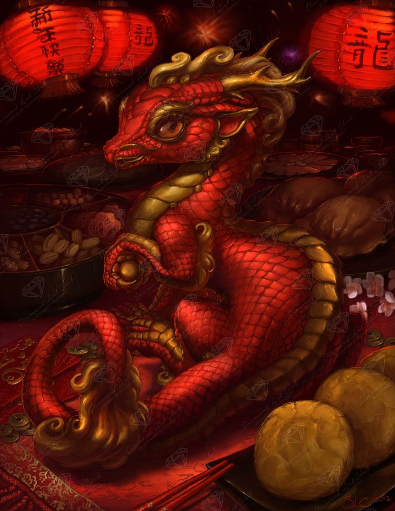 year of the dragon diamond art painting 43572668596417