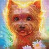 Diamond Painting Yorkie Glow